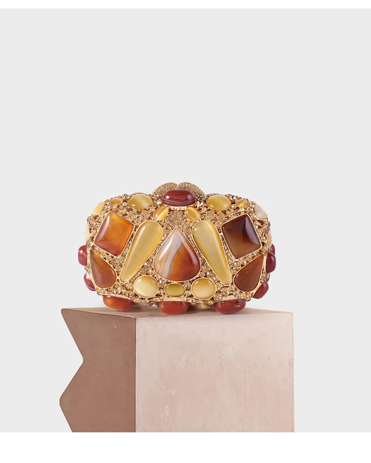 Crystal Diamond Evening Clutch Bag