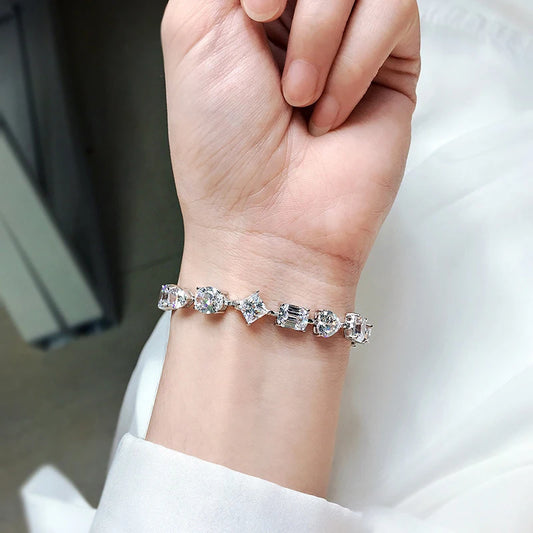Different Shape Diamond Bracelets - Balmas Jewelry