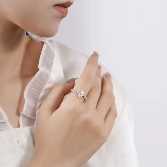 Women's Eternity Moissanite Diamond Ring - Balmas Jewelry