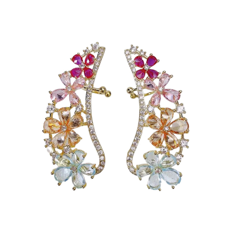 Angel Wing Ear Sweep Wrap Cuff Earrings