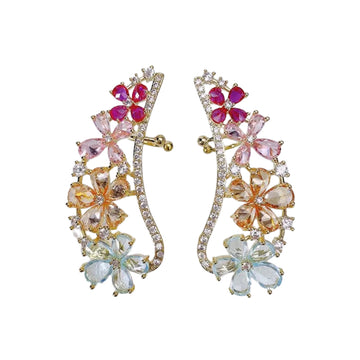 Angel Wing Ear Sweep Wrap Cuff Earrings