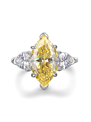 Sterling Silver Sparkling Topaz Diamond Ring - Balmas Jewelry