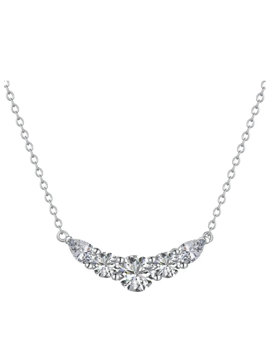Volleyball Team Diamond Smiley Face Necklace - Balmas Jewelry