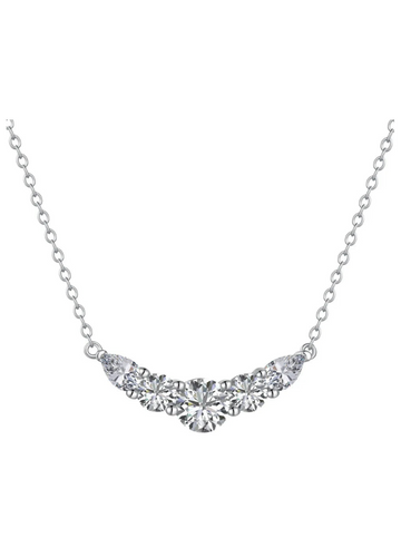Volleyball Team Diamond Smiley Face Necklace - Balmas Jewelry