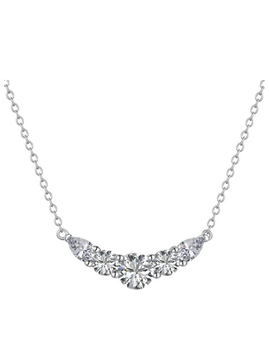 Volleyball Team Diamond Smiley Face Necklace - Balmas Jewelry