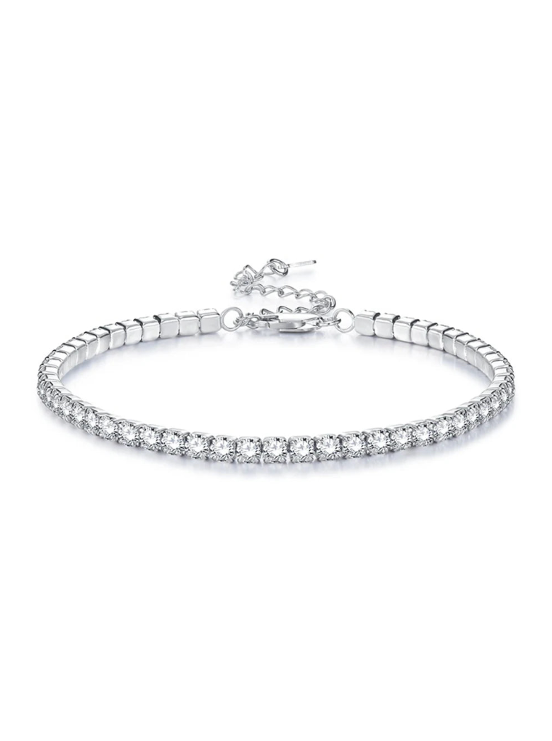 Sterling Silver High Carbon Diamond Bracelet - Balmas Jewelry