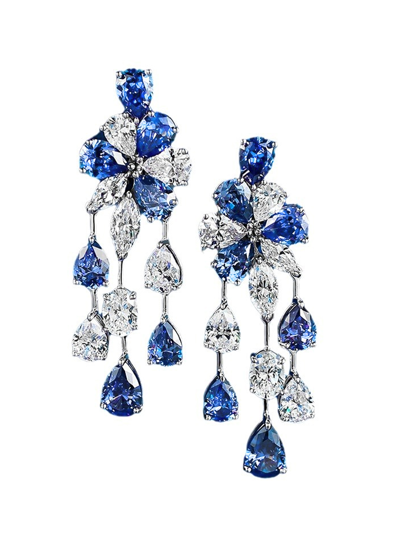 New Water Drop Flower Earrings - Balmas Jewelry
