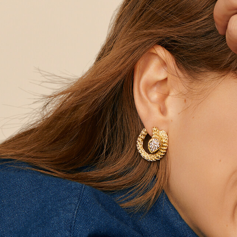 Women's Gold Teardrop Earrings - Balmas Jewelry