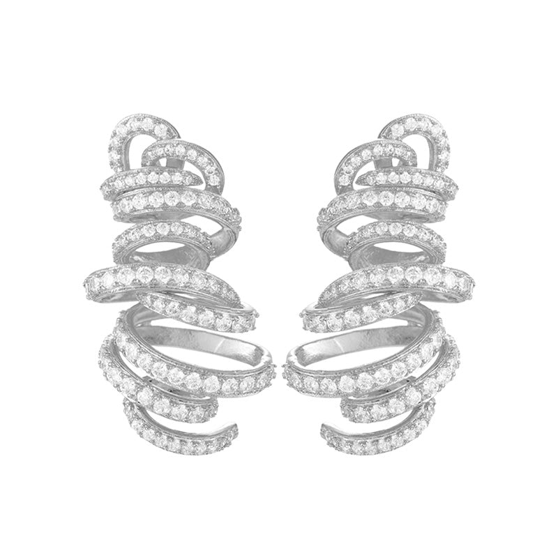 Monaco Design Luxury Tornado Sandstorm Statement Earrings