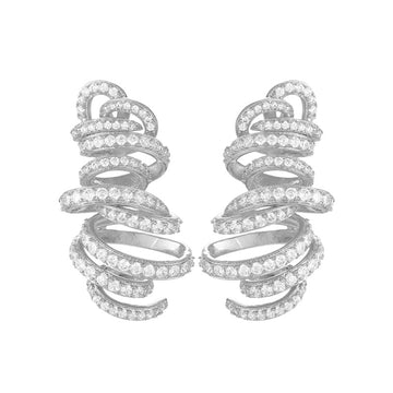 Monaco Design Luxury Tornado Sandstorm Statement Earrings