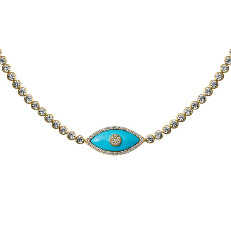 Stainless Steel Devil's Eye Necklace