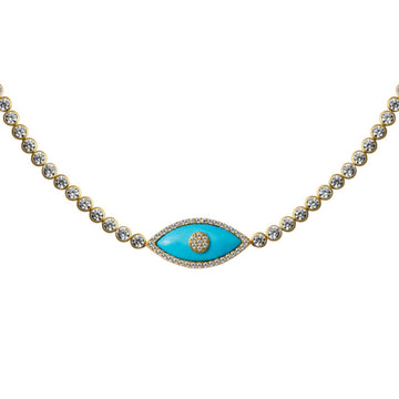 Stainless Steel Devil's Eye Necklace