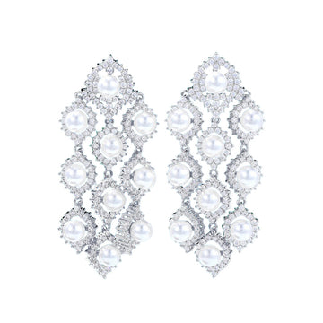 Trendy Pearl Pink Earring for Women