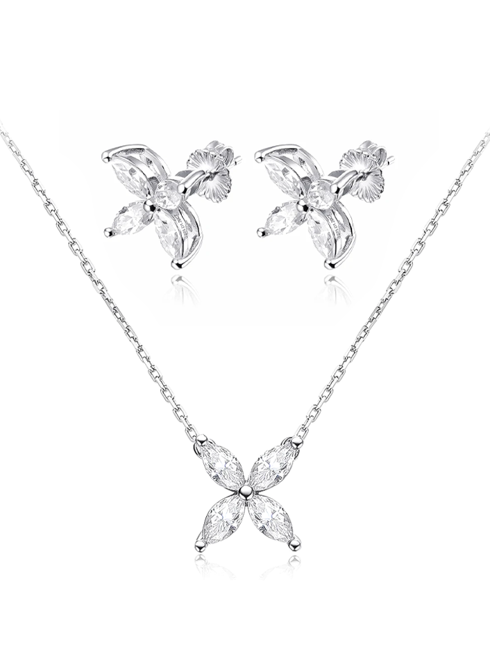 Women Sparkling Fine Jewelry Set