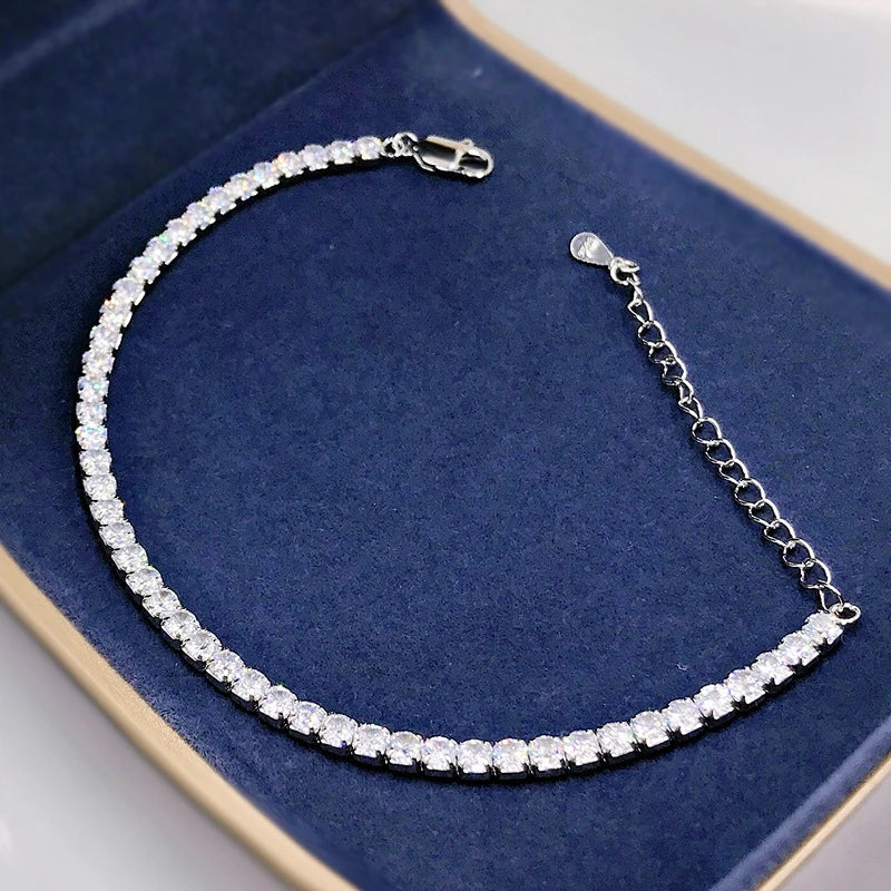 Sterling Silver High Carbon Diamond Bracelet - Balmas Jewelry