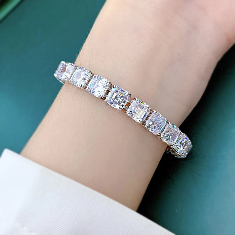 Square Diamond Pagoda Bracelet - Balmas Jewelry