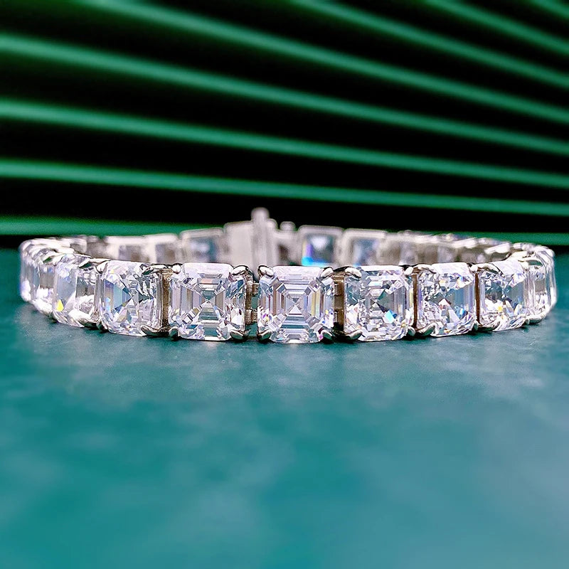 Square Diamond Pagoda Bracelet - Balmas Jewelry