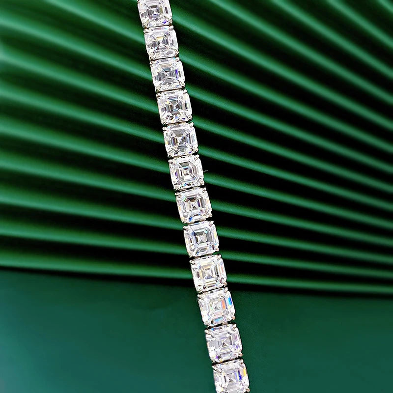 Square Diamond Pagoda Bracelet - Balmas Jewelry