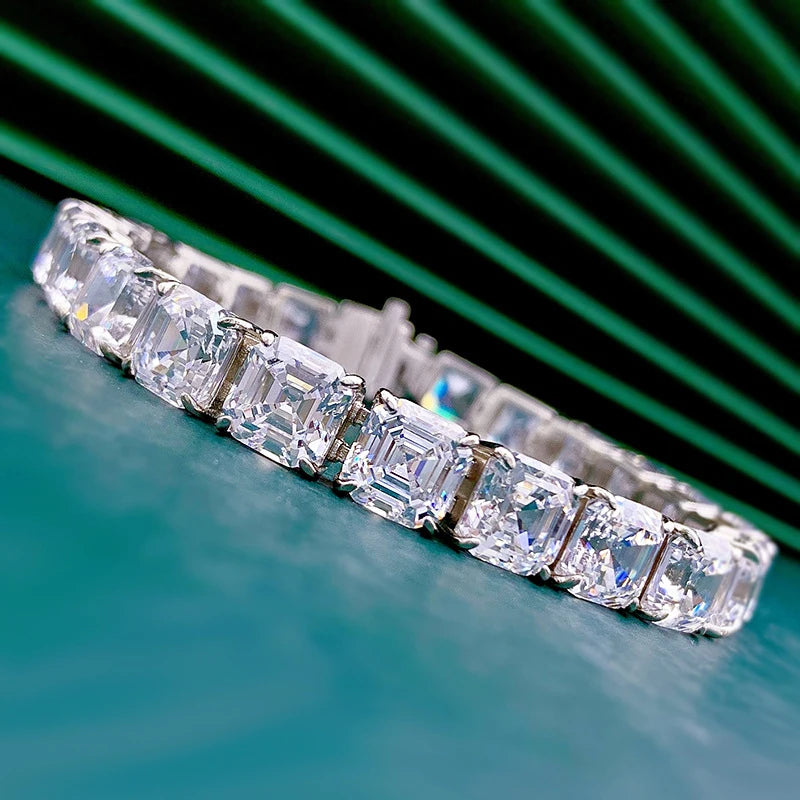 Square Diamond Pagoda Bracelet - Balmas Jewelry