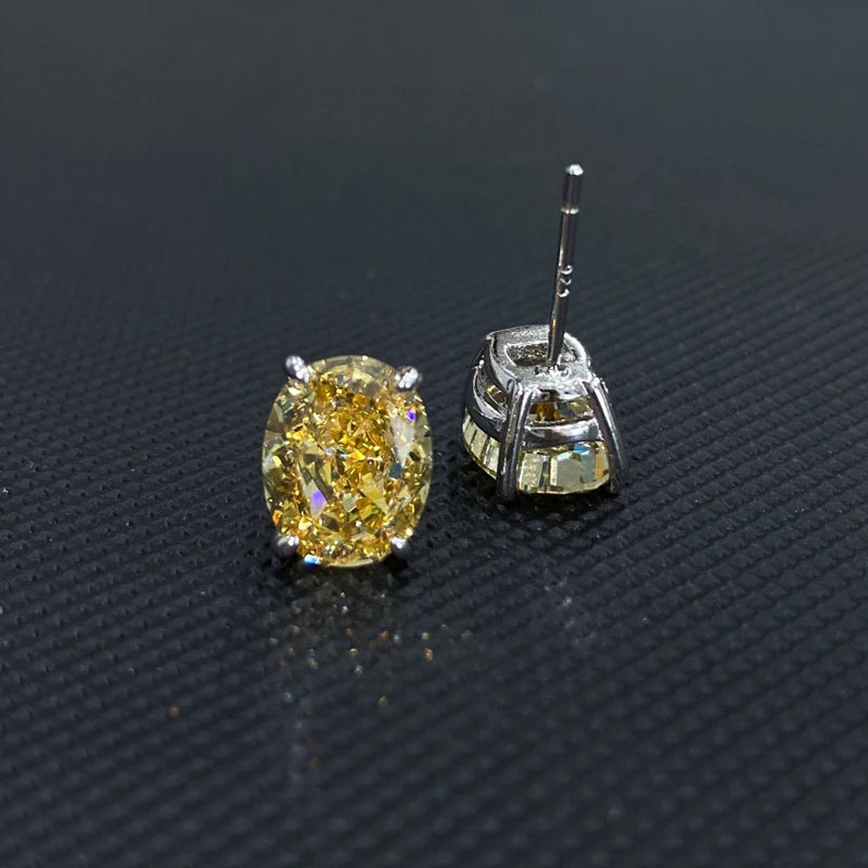Oval Pink 5A Zirconia Earrings - Balmas Jewelry
