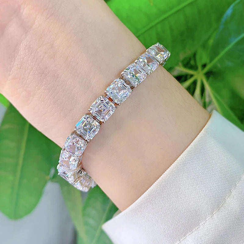 Square Diamond Pagoda Bracelet - Balmas Jewelry