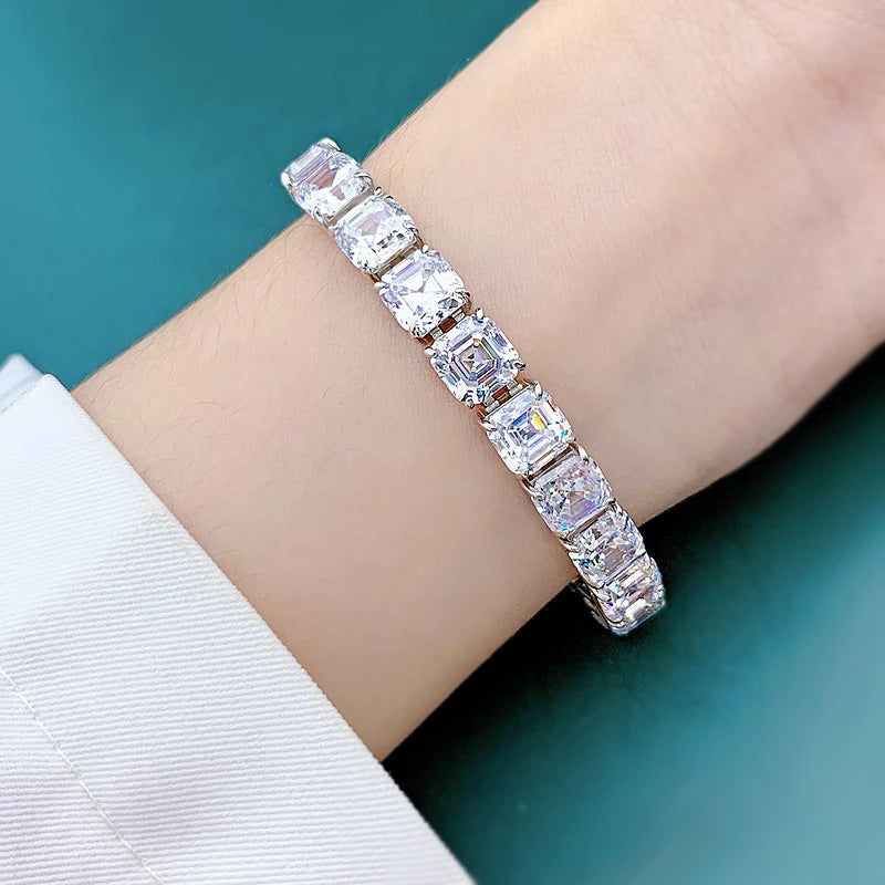 Square Diamond Pagoda Bracelet - Balmas Jewelry