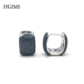 925 Silver Sterling Zircon Earrings for Women