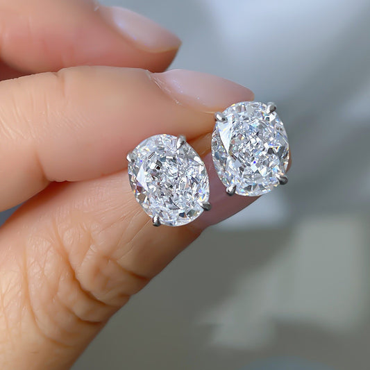 Women's Sparkling Yellow Pink Diamond Stud Earrings - Balmas Jewelry