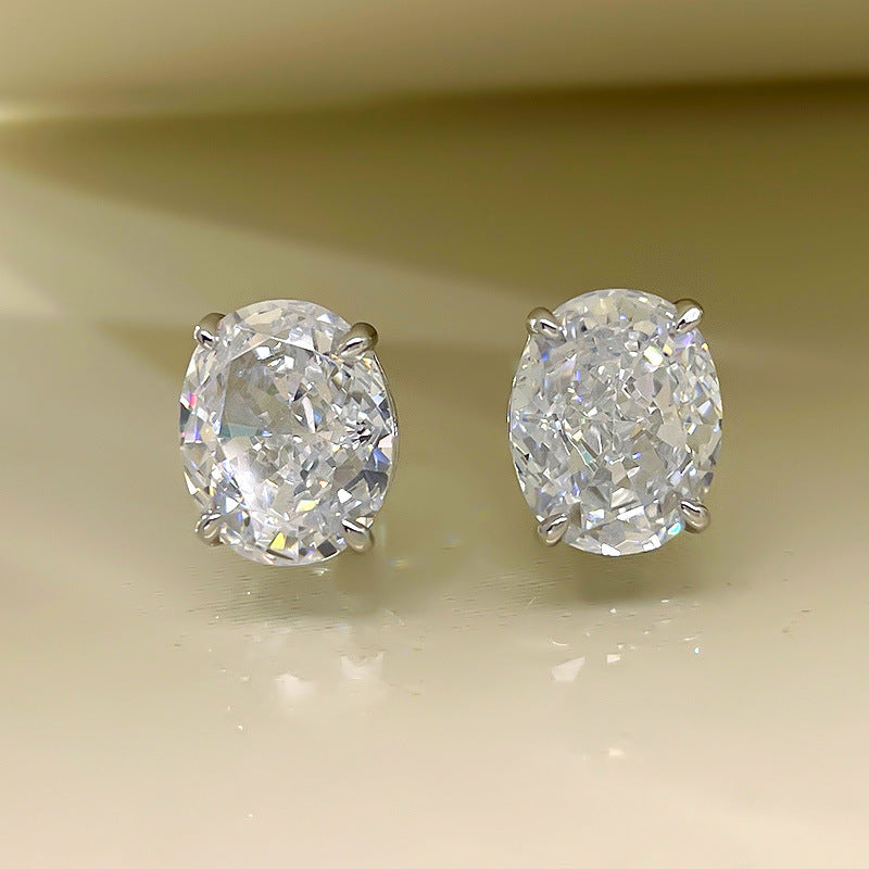 Women's Sparkling Yellow Pink Diamond Stud Earrings - Balmas Jewelry