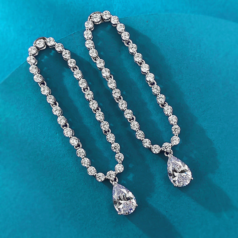 Fashionable and Versatile Tassel Diamond Earrings - Balmas Jewelry