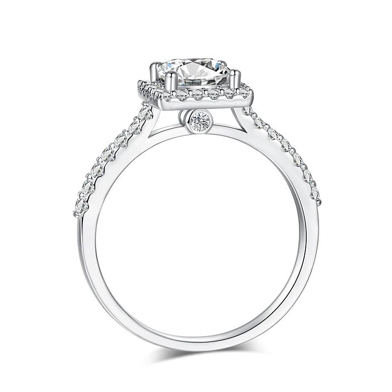 Square Moissanite Diamond Ring - Balmas Jewelry