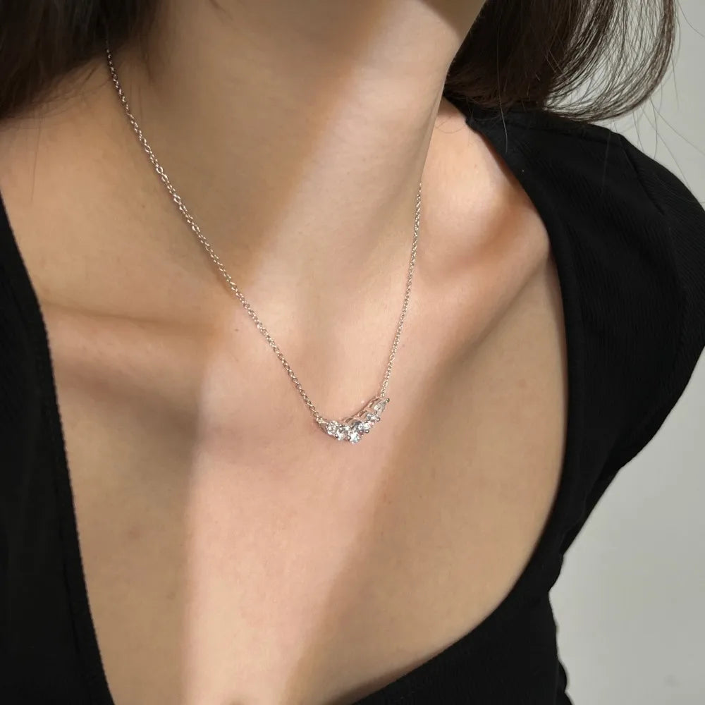 Volleyball Team Diamond Smiley Face Necklace - Balmas Jewelry