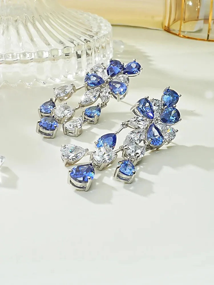 New Water Drop Flower Earrings - Balmas Jewelry
