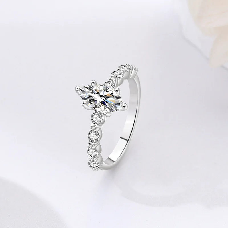 Women's Eternity Moissanite Diamond Ring - Balmas Jewelry