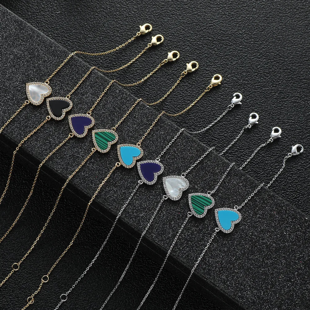Luxury Romantic Heart Bracelet - Balmas Jewelry