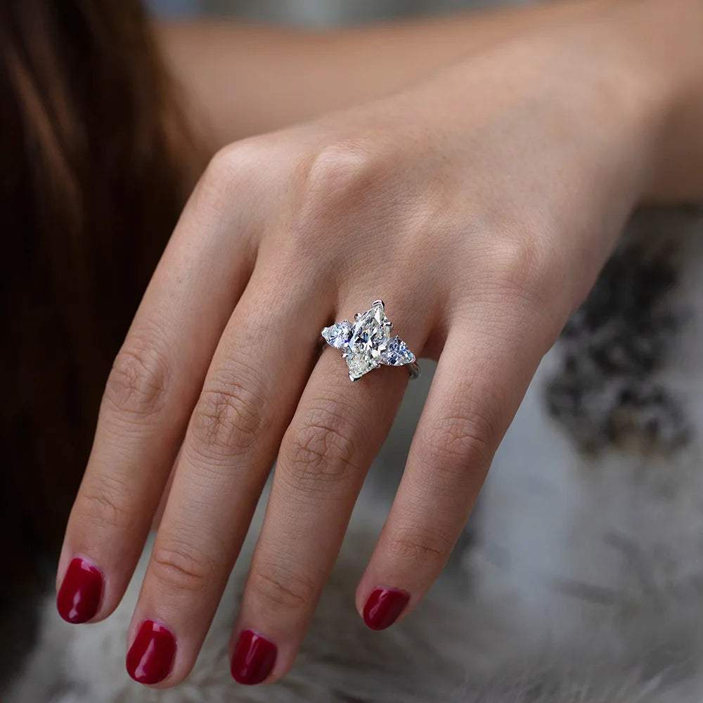 Sterling Silver Sparkling Topaz Diamond Ring - Balmas Jewelry