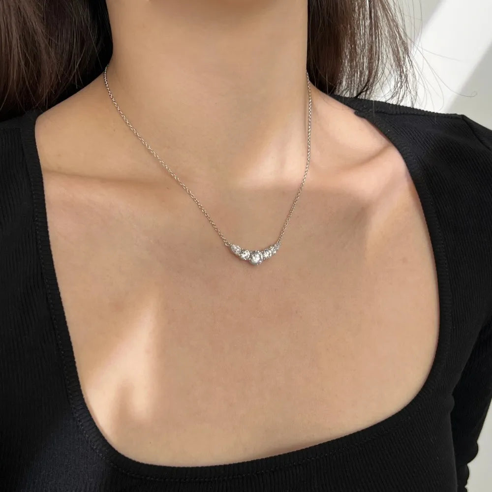Volleyball Team Diamond Smiley Face Necklace - Balmas Jewelry